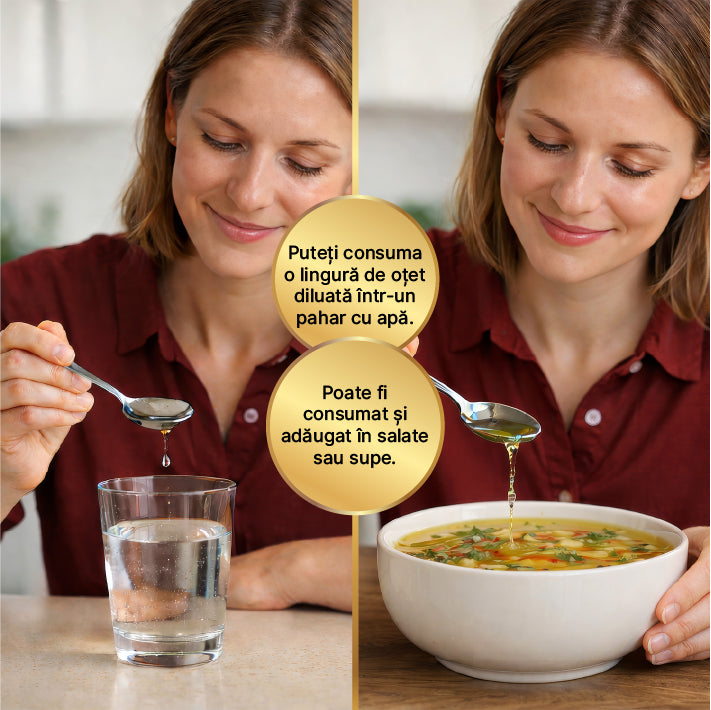 Oțet de Lămâie Usturoi și Pătrunjel Fermentație Naturală 500 ml — imagine 4