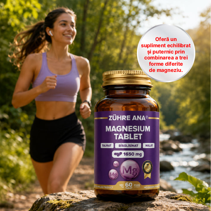 Zuhre Ana Magneziu Bisglicinat, Taurat, Malat 60 Tablete — imagine 2