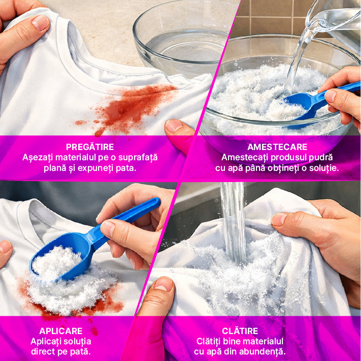 Clean Oxi Force Pudră pentru îndepărtarea petelor 750 gr — imagine 4