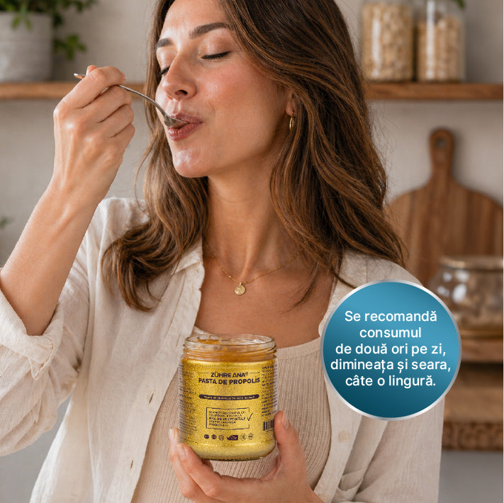 Pastă de Propolis cu Beta Glucan și Ginseng 240 gr — imagine 2