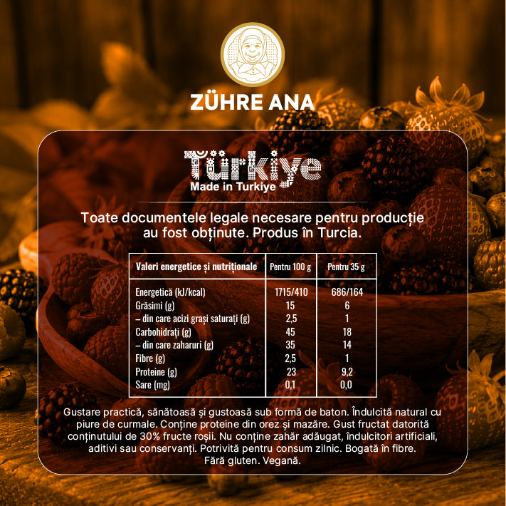 Bară Proteică cu Fructe de Pădure 40 gr x 12 bucăți — imagine 3