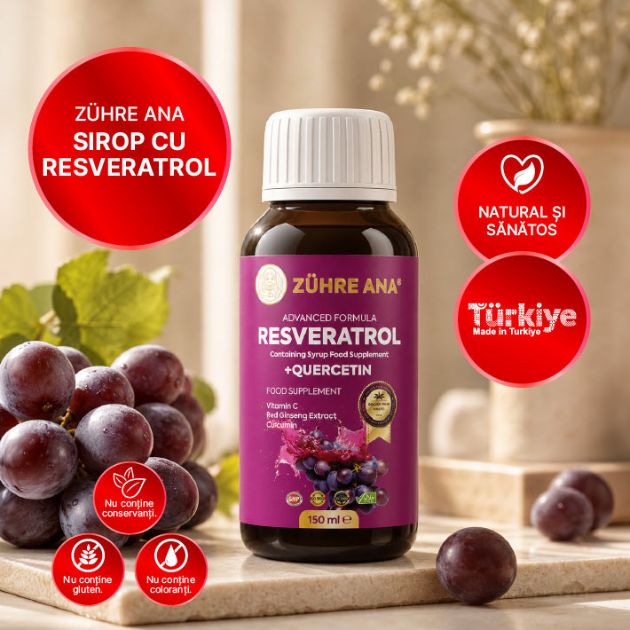 Zuhre Ana Sirop cu Resveratrol 150 ml