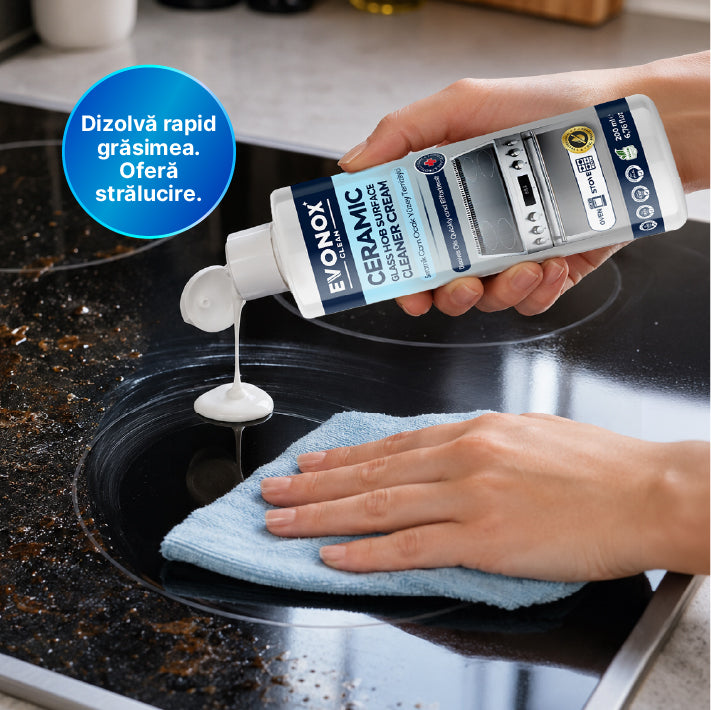 Clean Cremă pentru Curățarea Plitelor Ceramice și din Sticlă 200 ml — imagine 2