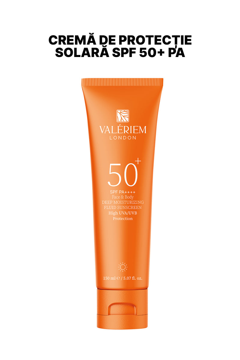 Cremă de protecție solară SPF 50 pentru față și corp – Hidratantă, cu protecție UVA/UVB – 150 ml