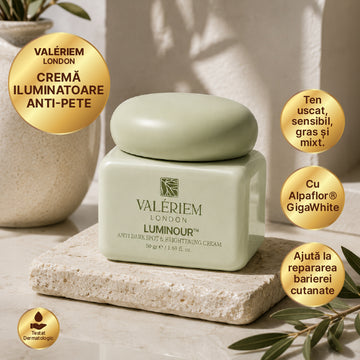 Cremă împotriva petelor pigmentare – Acțiune anti-pete, pentru o piele luminoasă și cu nuanță uniformă, 50 g.