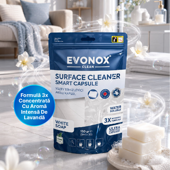 Clean Capsule Inteligente pentru Curățarea Suprafețelor cu Parfum de Săpun Alb 150 gr — imagine 2