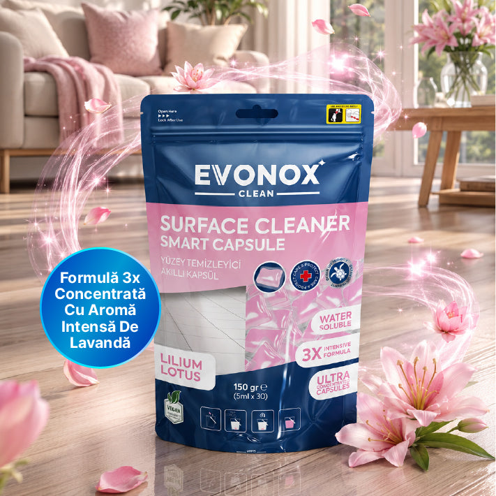 Clean Capsule Inteligente pentru Curățarea Suprafețelor cu Parfum de Crin și Lotus 150 gr — imagine 2