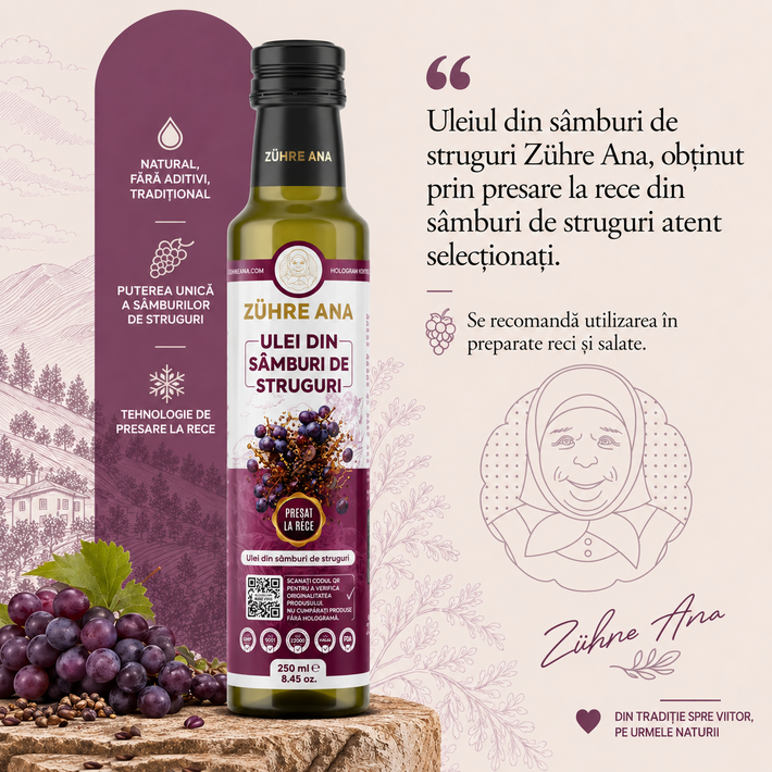 Zühre Ana Ulei din Sâmburi de Struguri – 250 ml